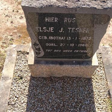 TESNER Elsje J. nee BOTHA 1877-1960