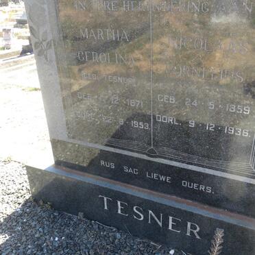 TESNER Nicolaas Cornelius 1859-1936 &amp; Martha Gerolina TESNER 1871-1953 