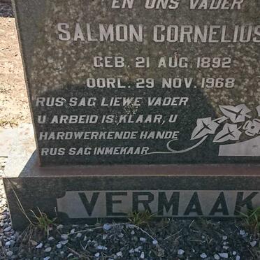 VERMAAK Salmon Cornelius 1892-1968