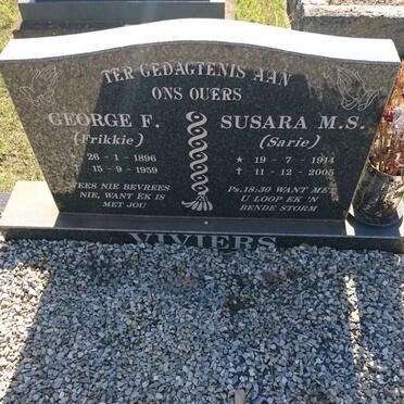 VIVIERS George F. 1896-1959 &amp; Susara M.S. 1914-2005