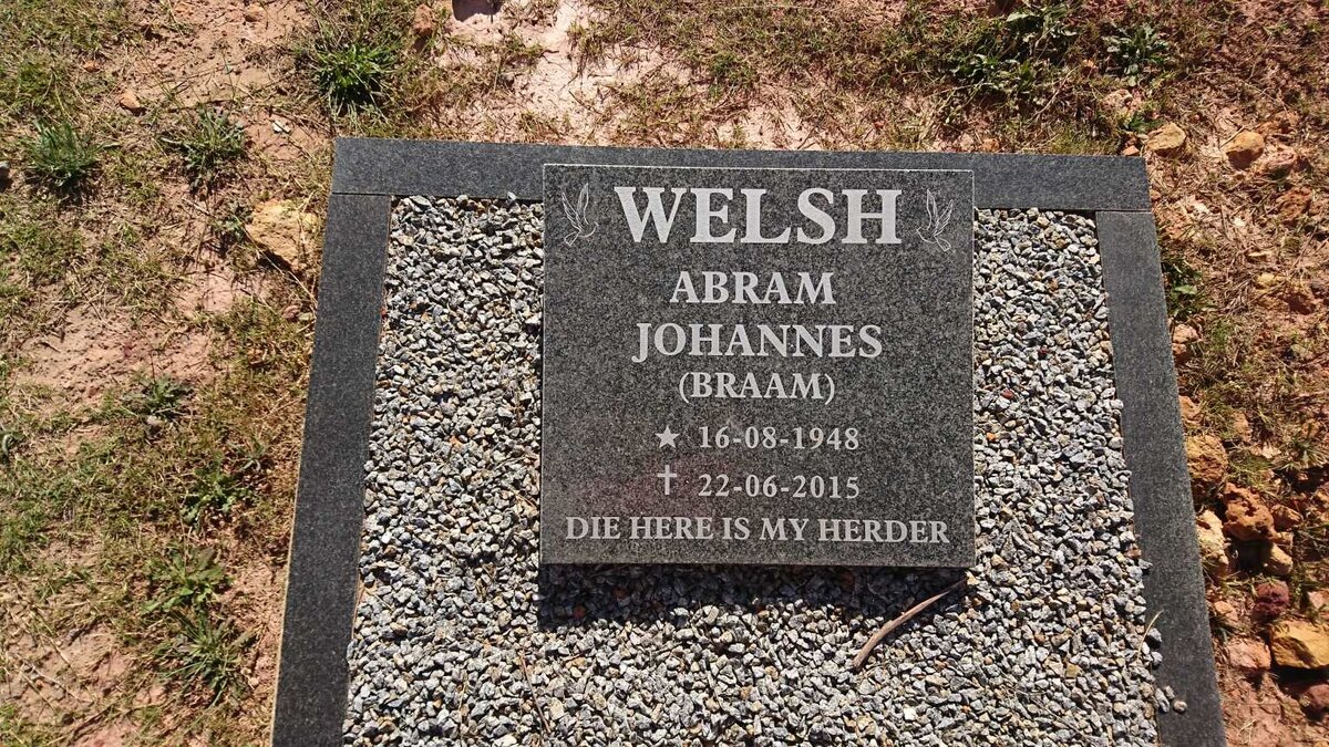 WELSH Abram Johannes 1948-2015