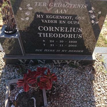 WYK Cornelius Theodorus, van 1930-2003