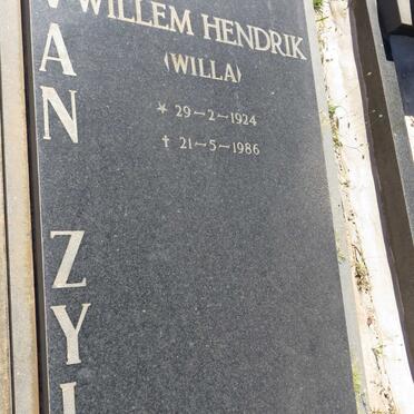 ZYL Willem Hendrik, van 1924-1986