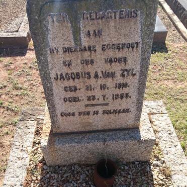 ZYL Jacobus A., van 1919-1956