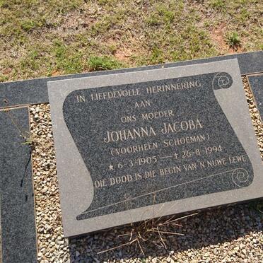 ? Johanna Jacoba formerly SCHOEMAN 1905-1994