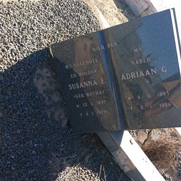 ? Adriaan C. 1893-1986 &amp; Susanna E. BOTHA 1897-1979