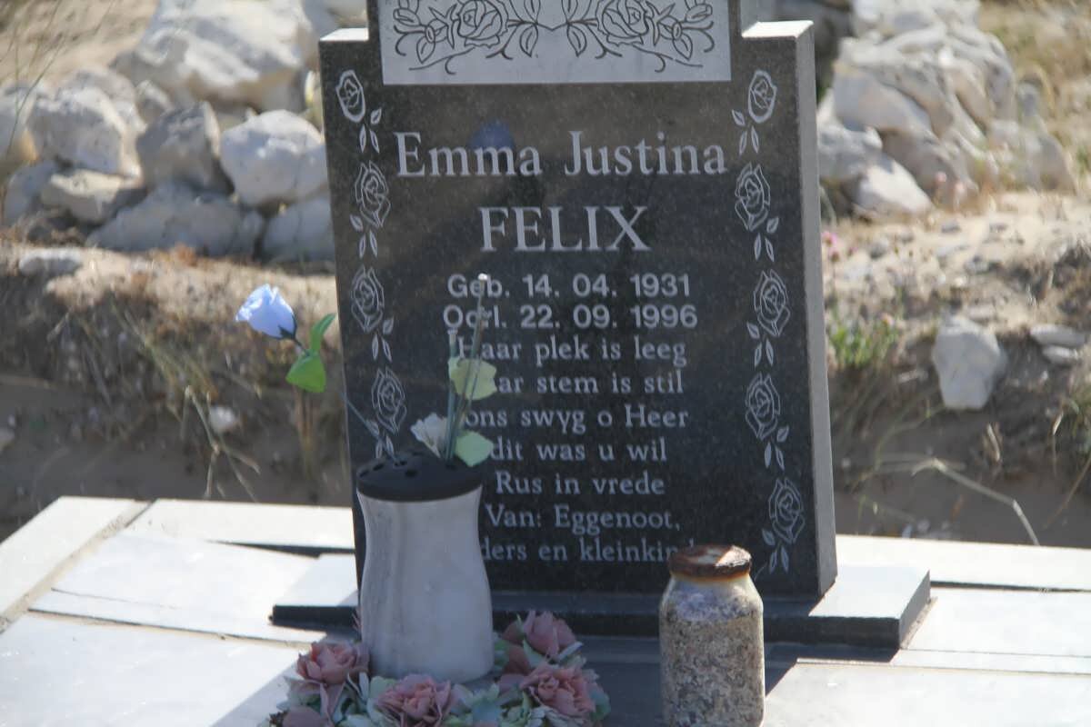 FELIX Emma Justina 1931-1996