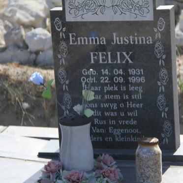 FELIX Emma Justina 1931-1996