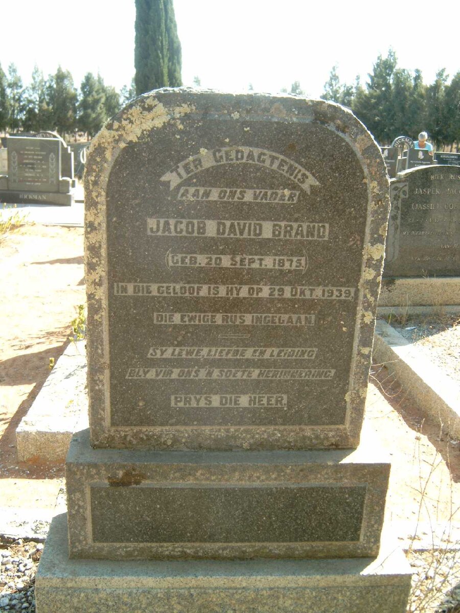 BRAND Jacob David 1875-1939