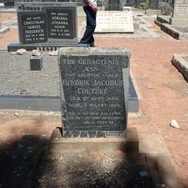 COETZEE Hendrik Jacobus 1882-1959