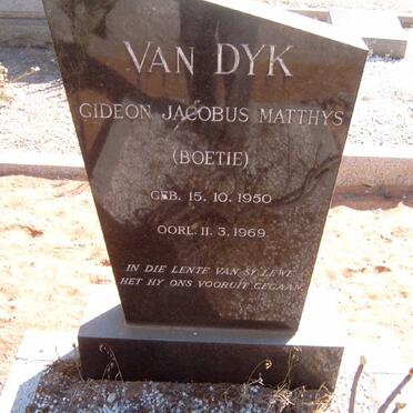 DYK Gideon Jacobus Matthys, van 1950-1969