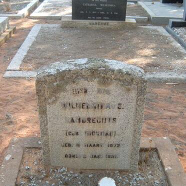 LAMBRECHTS Wilhelmina A.E. nee HICKMAN 1872-1951