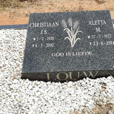 LOUW Christiaan J.S. 1920-2002 &amp; Aletta M. 1922-2011