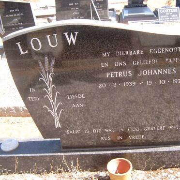 LOUW Petrus Johannes 1939-1976