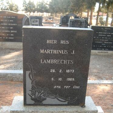 LAMBRECHTS Marthinus J. 1873-1969