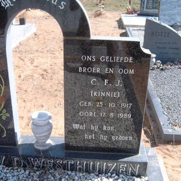 WESTHUIZEN C.F.J., v.d. 1917-1989