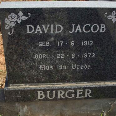 BURGER David Jacob 1913-1973