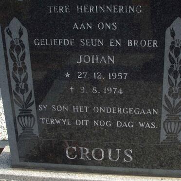 CROUS Johan 1957-1974