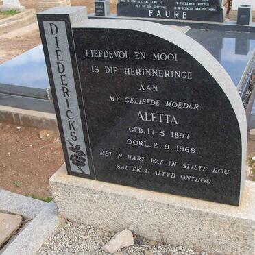 DIEDERICKS Aletta 1897-1969