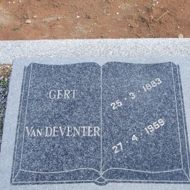 DEVENTER Gert, van 1883-1959