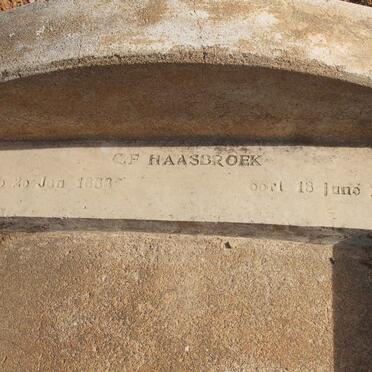 HAASBROEK C.F. 1853-1941