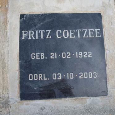 COETZEE Fritz 1922-2003