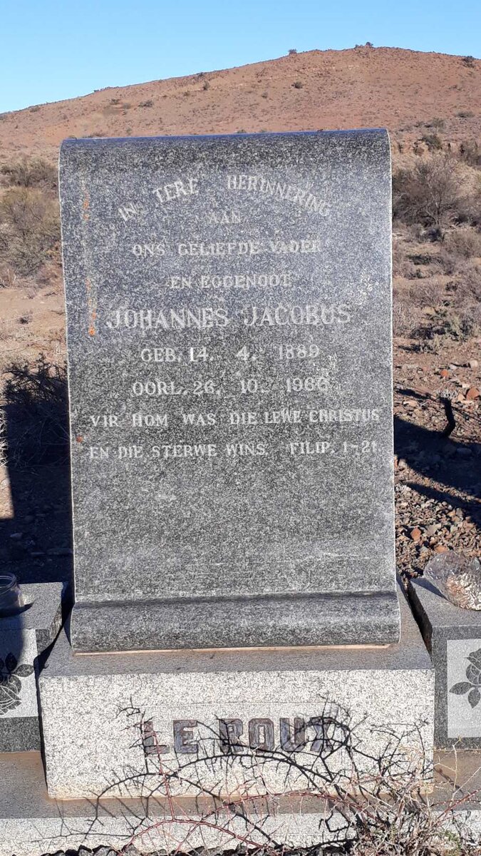 ROUX Johannes Jacobus, le 1889-1966