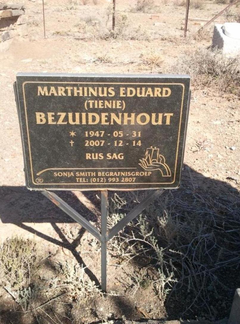 BEZUIDENHOUT Marthinus Eduard 1947-2007