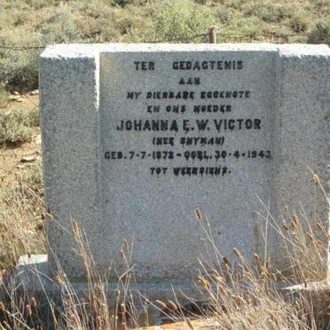 VICTOR Jacobus Petrus 1870-1949 &amp; Johanna E.W. SNYMAN 1872-1943