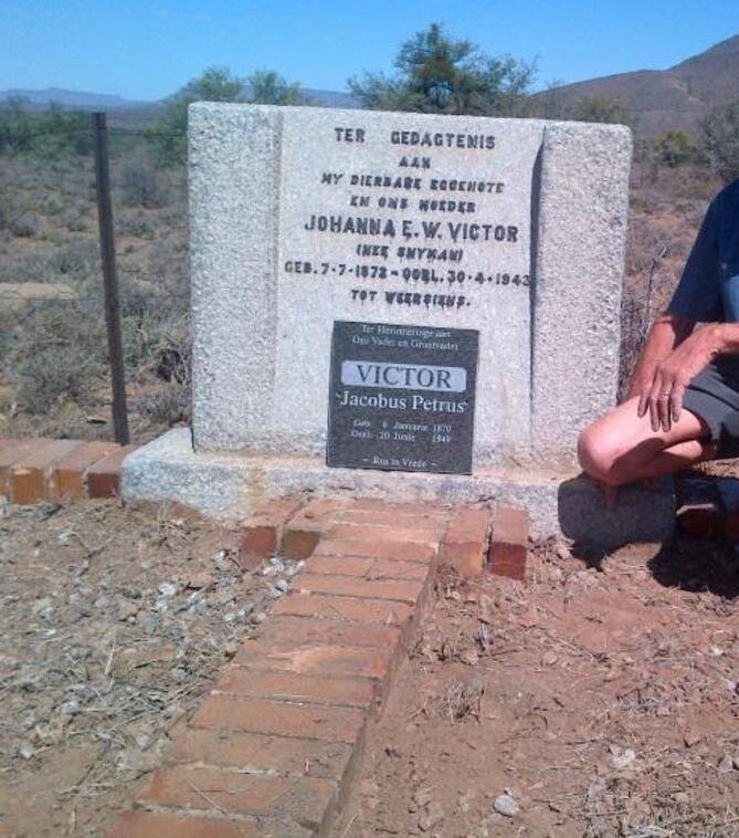 VICTOR Jacobus Petrus 1870-1949 &amp; Johanna E.W. SNYMAN 1872-1943