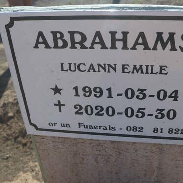 ABRAHAMS Lucann Emile 1991-2020