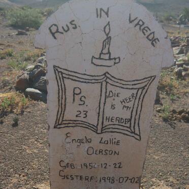 OERSON Engela Lallie 1952-1998