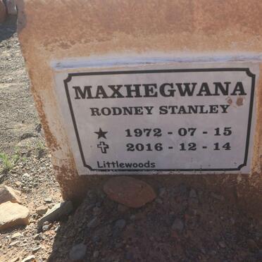 MAXHEGWANA Rodney Stanley 1972-2016