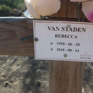 STADEN Rebecca, van 1950-2018