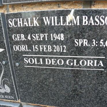 BASSON Schalk Willem 1948-2012