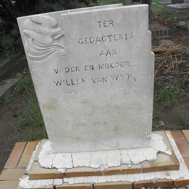 WYK Willem, van -1933 &amp; Sophie -1961