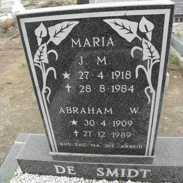 SMIDT Abraham W., de 1909-1989 &amp; Maria J.M. 1918-1984