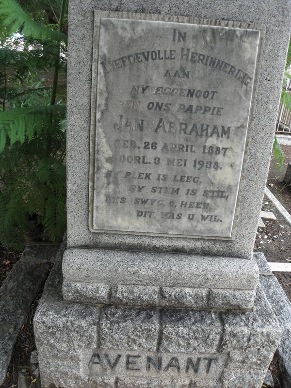 AVENANT Jan Abraham 1887-1938