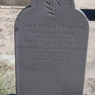 BELL John Henry Cleveland De Villiers 1893-1893
