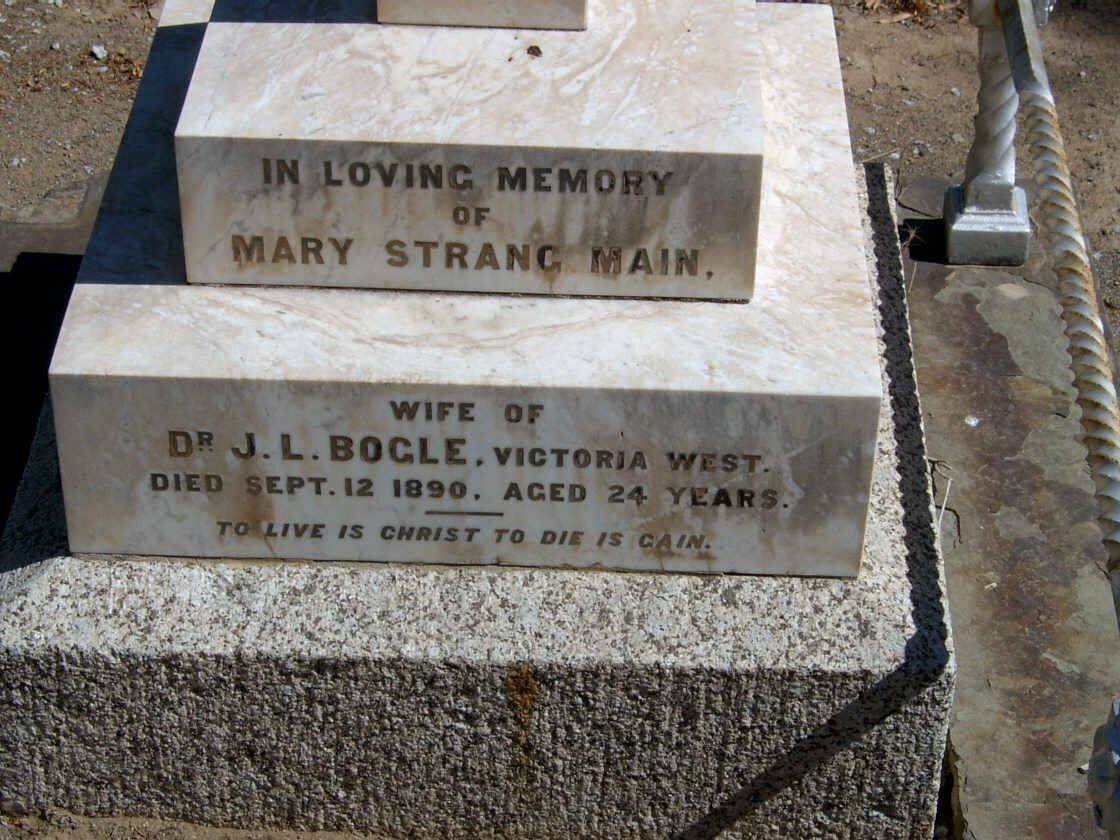 BOGLE Mary Strang Main -1890