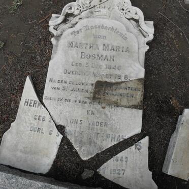 BOSMAN Hermanus Stephanus 1845-1927 &amp; Martha Maria 1846-1918