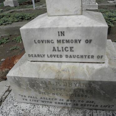 BRYANT Alice 18?7-1895