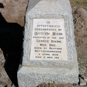 DIXON Gertrude 1856-192?