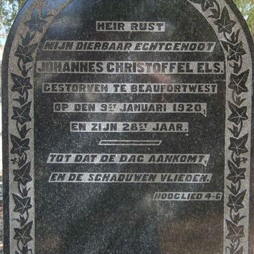 ELS Johannes Christoffel -1920