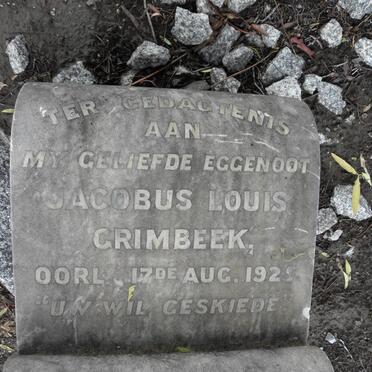 GRIMBEEK Jacobus Louis -1925