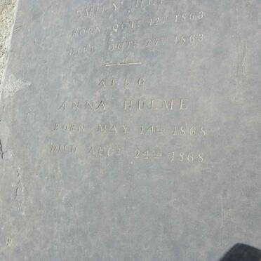 HULME Anna 1868-1868