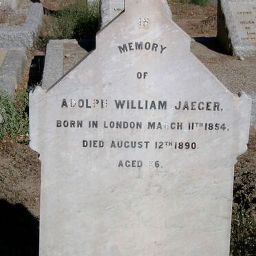 JAEGER Adolph William 1854-1890