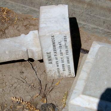 KRUMMECK Annie 1847-1892