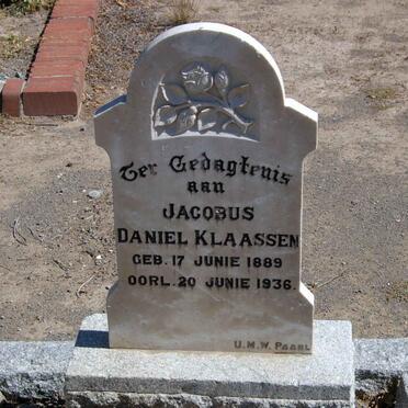 KLAASSEN Jacobus Daniel 1889-1936