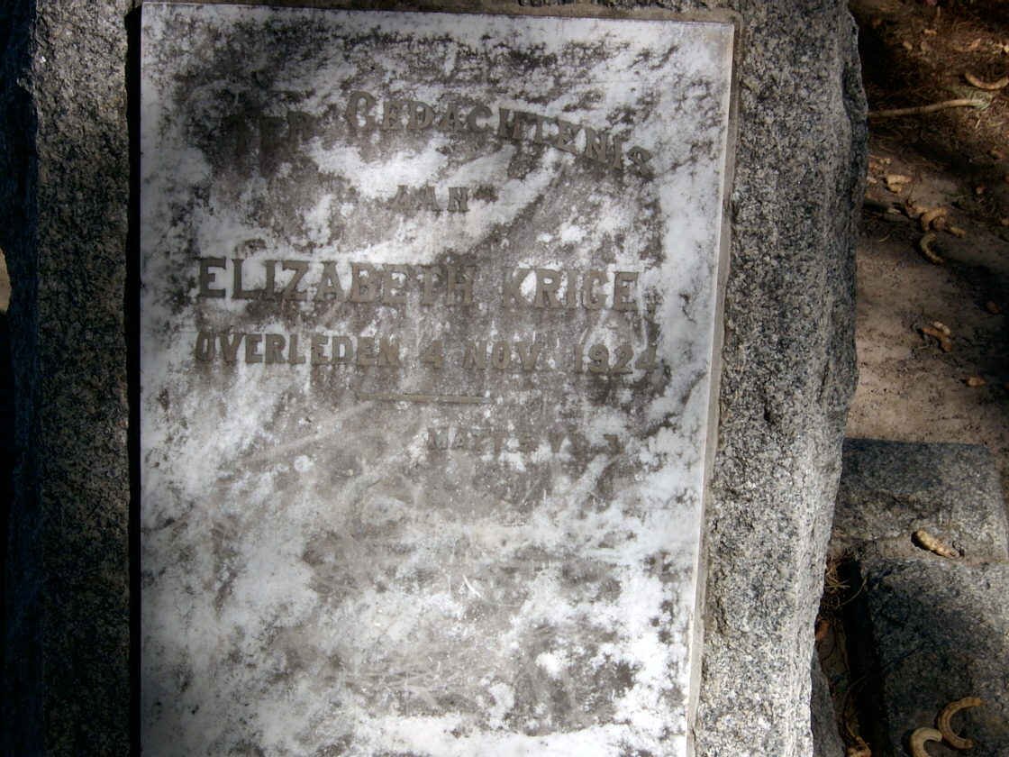 KRIGE Elizabeth -1924